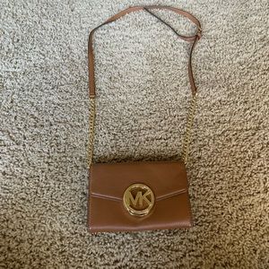Tan Michael Korda purse